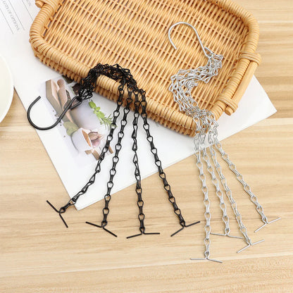 Suspension de Plantes Stable avec Chaînes - Suspension Robuste pour Pots de Fleurs et Plantes de Jardin