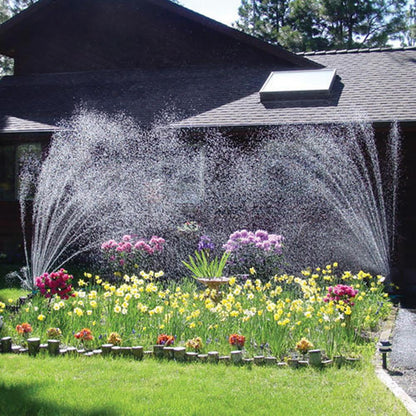 Système D' Arrosage de Jardin 12 en 1 - Arroseur Réglable avec Arrosage à 360 Degrés