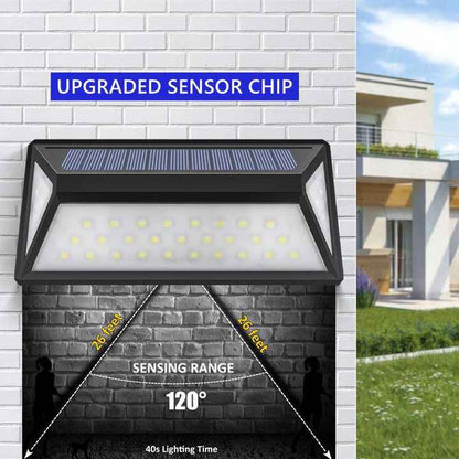 Applique Murale Solaire Moderne à Led pour L' Extérieur - Éclairage de Façade Étanche avec Détecteur de Mouvement