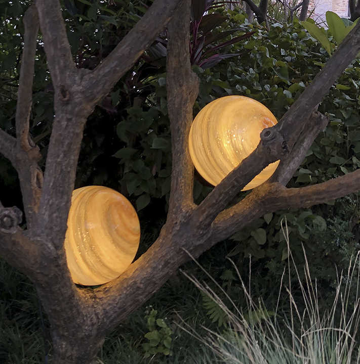 Lampe Solaire Pour Pelouse - Lampe D' Extérieur À LED En Forme De Boule , Résistante Aux Intempéries , Pour Jardin Et Terrasse