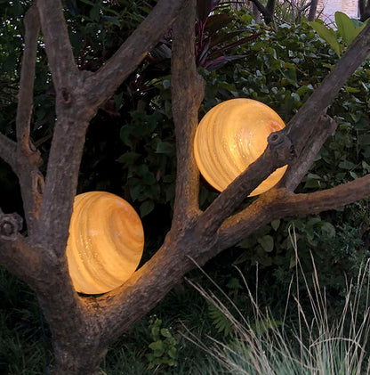 Lampe Solaire Pour Pelouse - Lampe D' Extérieur À LED En Forme De Boule , Résistante Aux Intempéries , Pour Jardin Et Terrasse