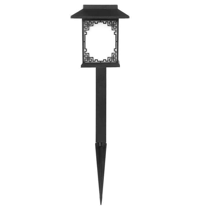 Lampe Solaire à LED pour le Jardin - Grande Lampe Carrée à Lumière Chaude et Double Usage