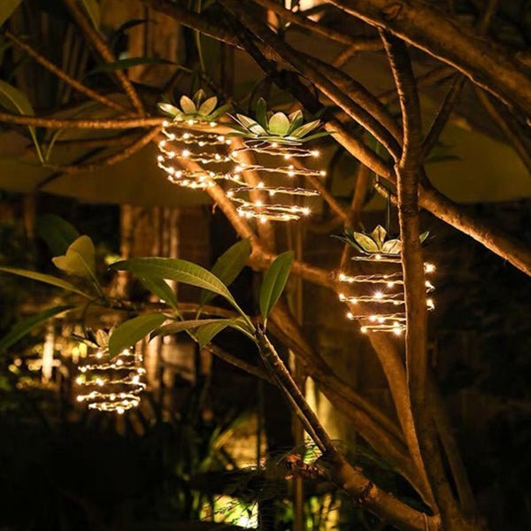 Lampe de Jardin à L' Ananas Alimentée au Solaire