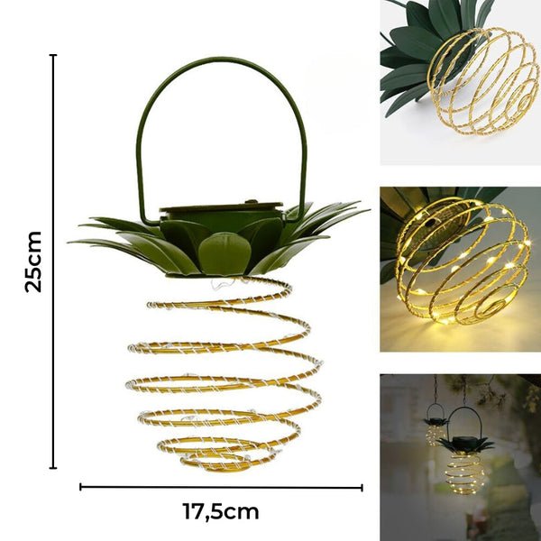 Lampe de Jardin à L' Ananas Alimentée au Solaire