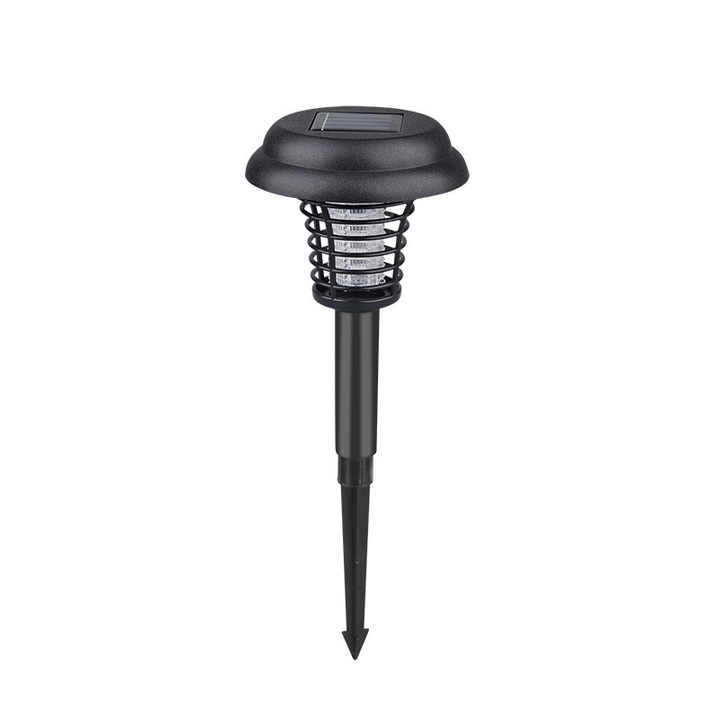 Détructeur D' Insectes Solaire avec Lumière Led - Lampe de Jardin Étanche pour Éloigner les Moustiques