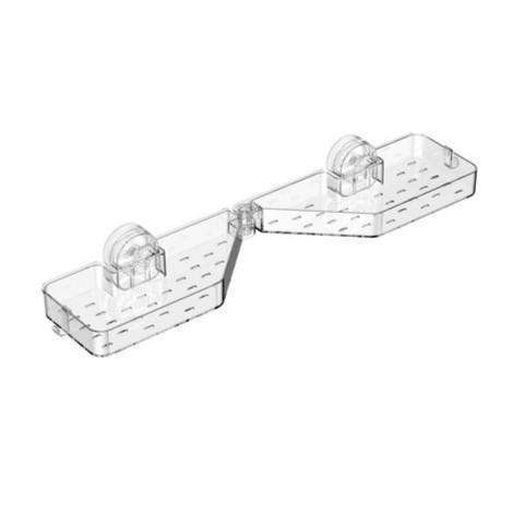 Étagère de Salle de Bain Pliable à Ventouse