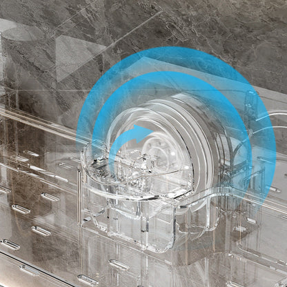 Étagère de Salle de Bain Pliable à Ventouse