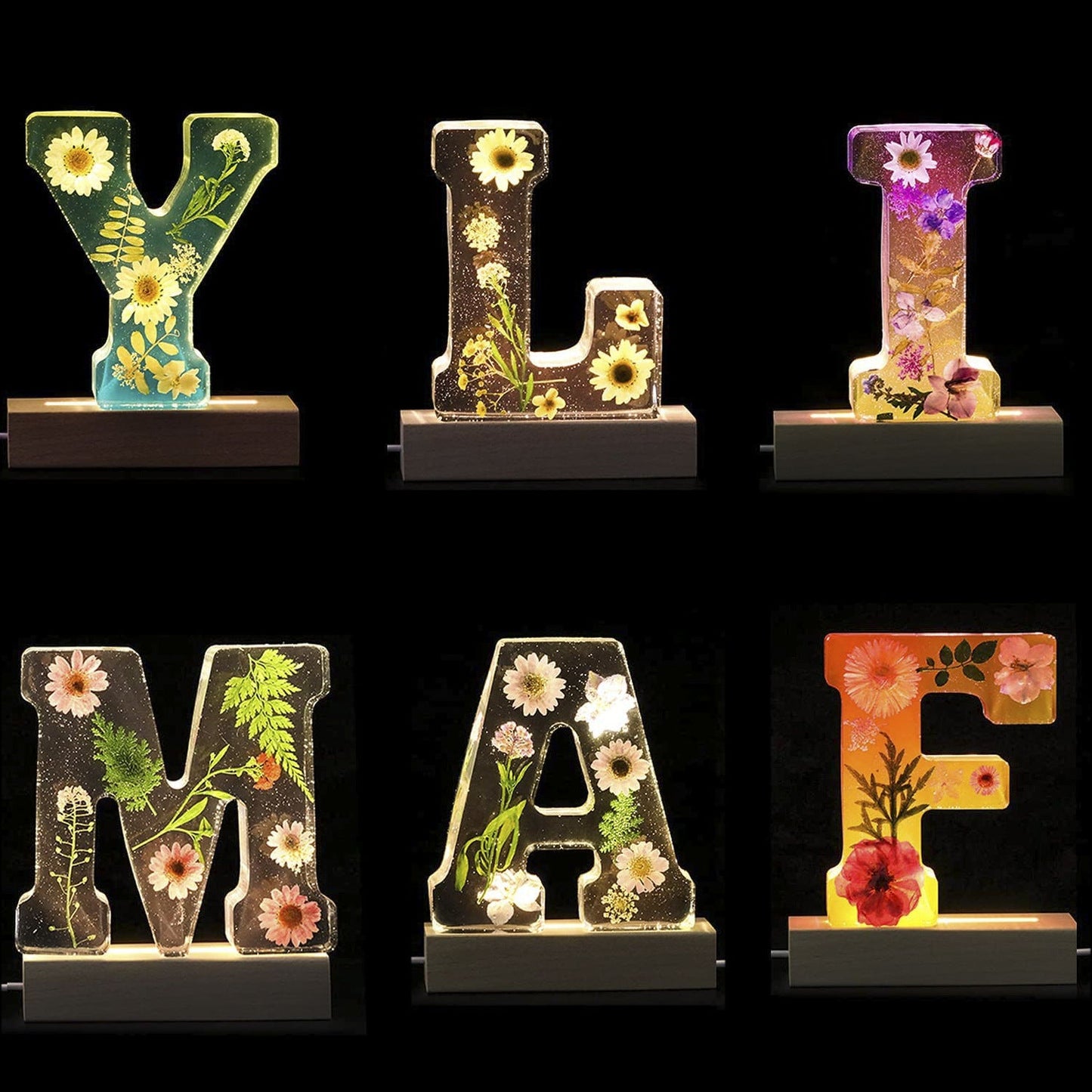 Lettres Led Fleurs