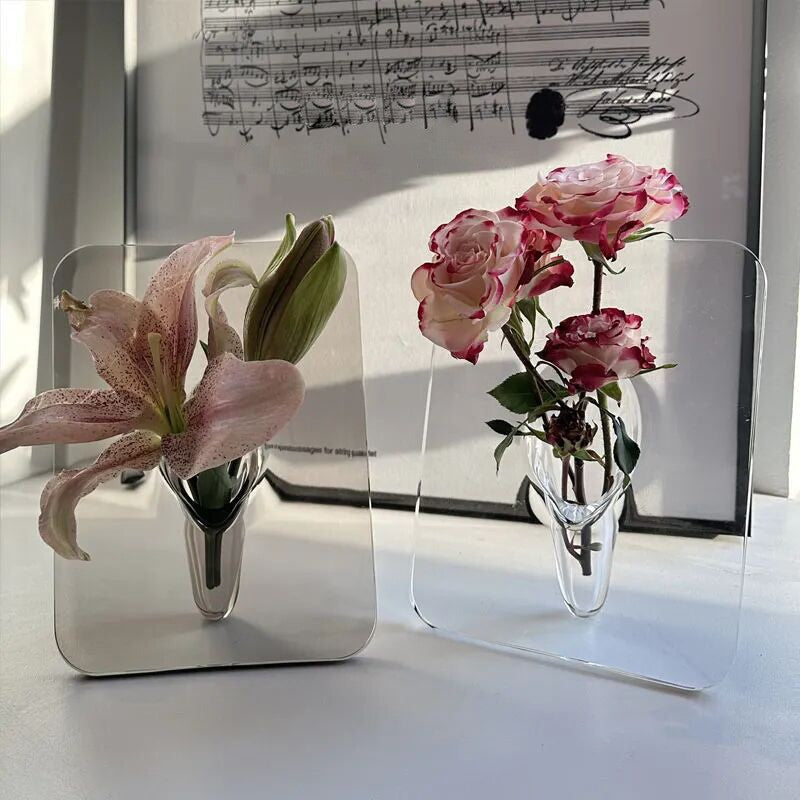 Blumenvase Élégant en Acrylique
