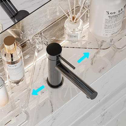 Étagère de Salle de Bain Pliable à Ventouse