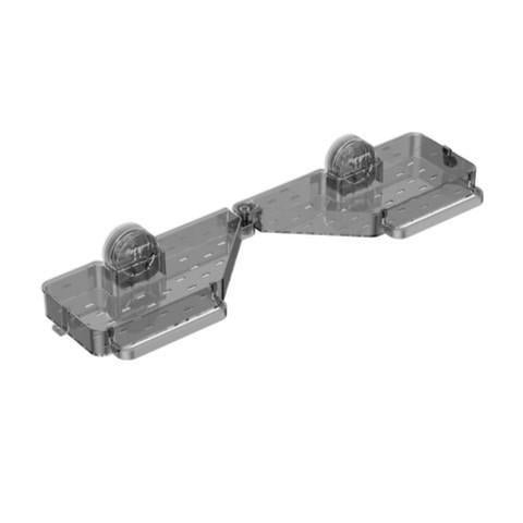 Étagère de Salle de Bain Pliable à Ventouse