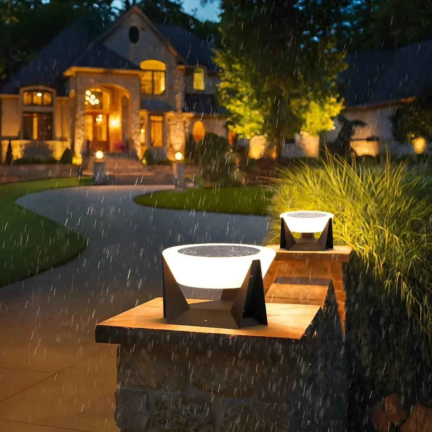 Lampes à Socle à Led Modernes pour L' Extérieur