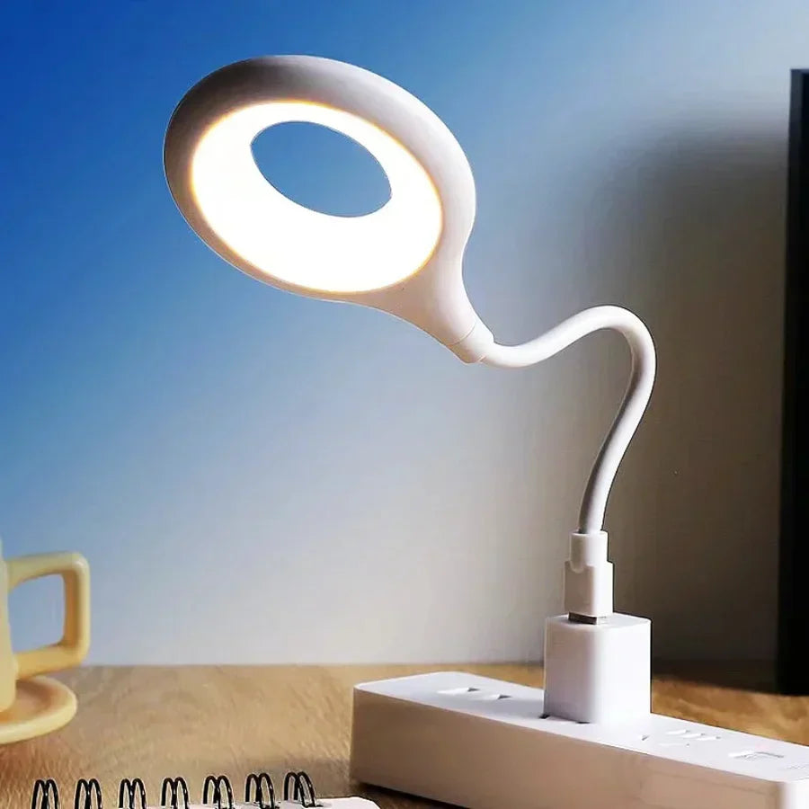 Lumière de Nuit Compacte et Rechargeable - Lumière Led Flexible pour le Bureau et la Table de Chevet