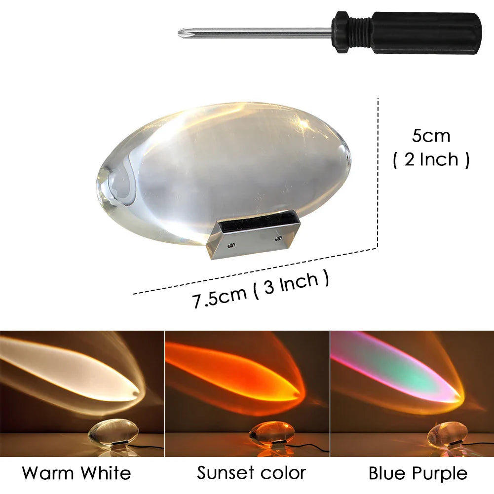 Fascinante Veilleuse en Cristal pour les Yeux