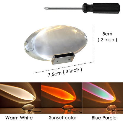 Fascinante Veilleuse en Cristal pour les Yeux