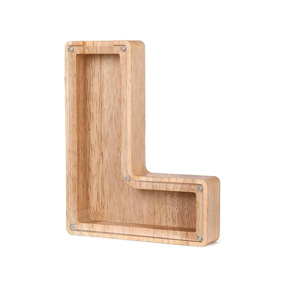 Cochon Alphabet En Bois Avec Fenêtre Transparente Pour Économiser Avec Style