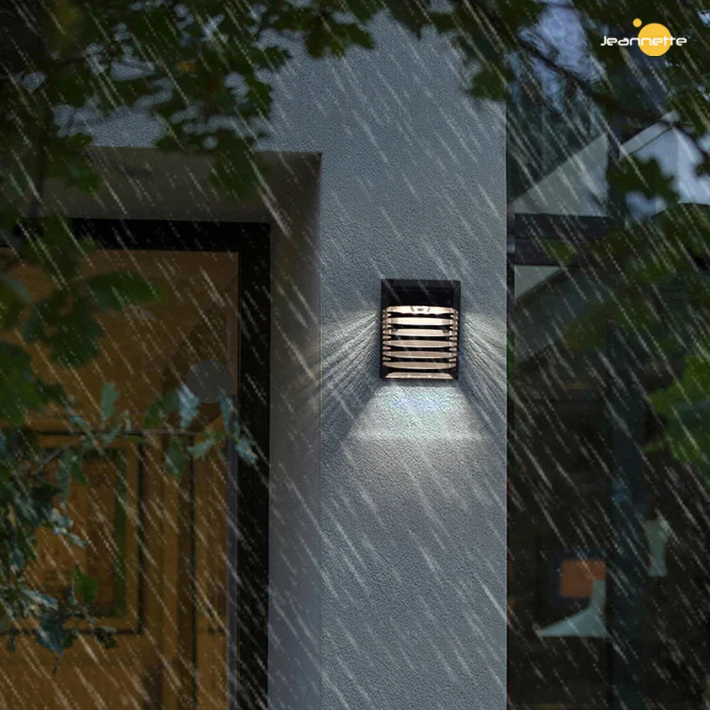 Lampe Murale Solaire de Jardin à LED - Éclairage Extérieur à L' Énergie Solaire pour la Terrasse et le Jardin