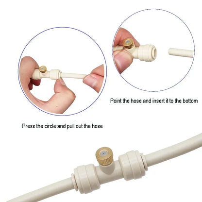 Misting System Pour La Terrasse Et Le Jardin - Kit De Pulvérisation Rafraîchissant Pour Parasol Et Kiosque
