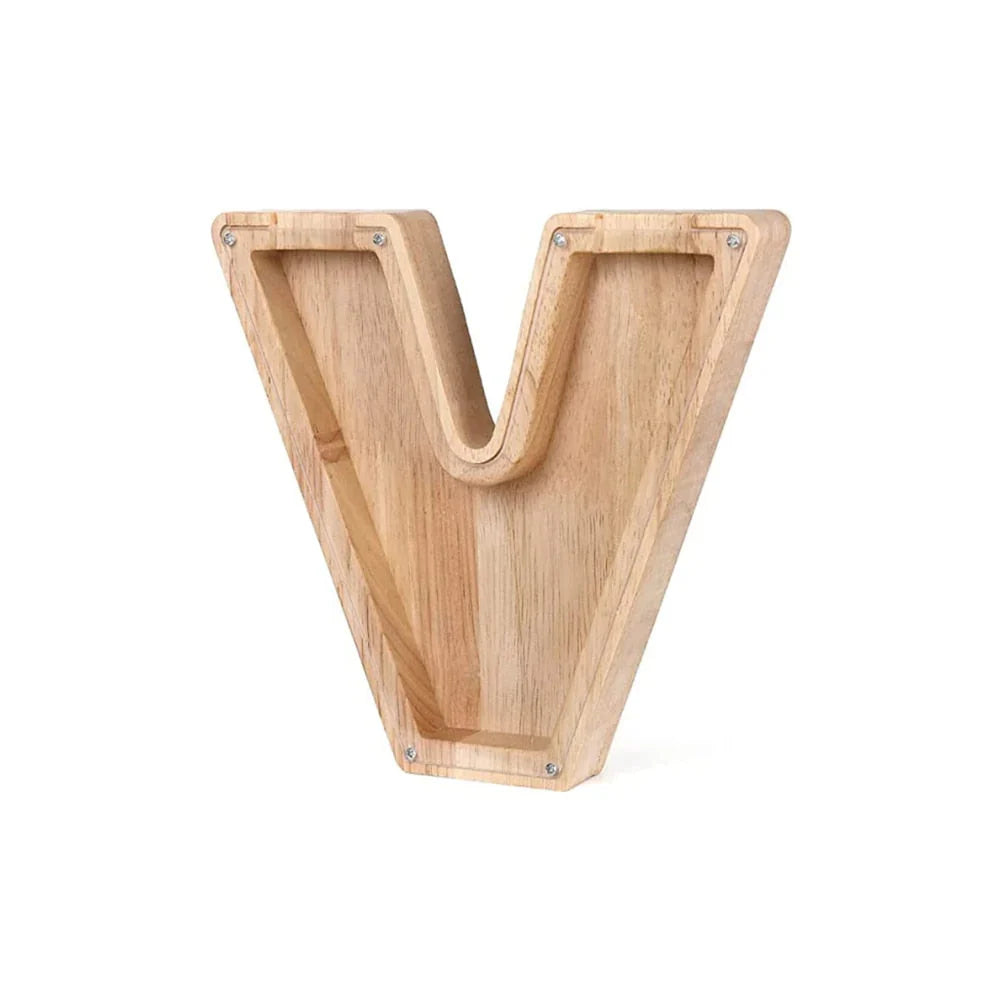 Cochon Alphabet En Bois Avec Fenêtre Transparente Pour Économiser Avec Style