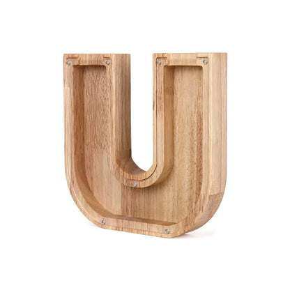 Cochon Alphabet En Bois Avec Fenêtre Transparente Pour Économiser Avec Style