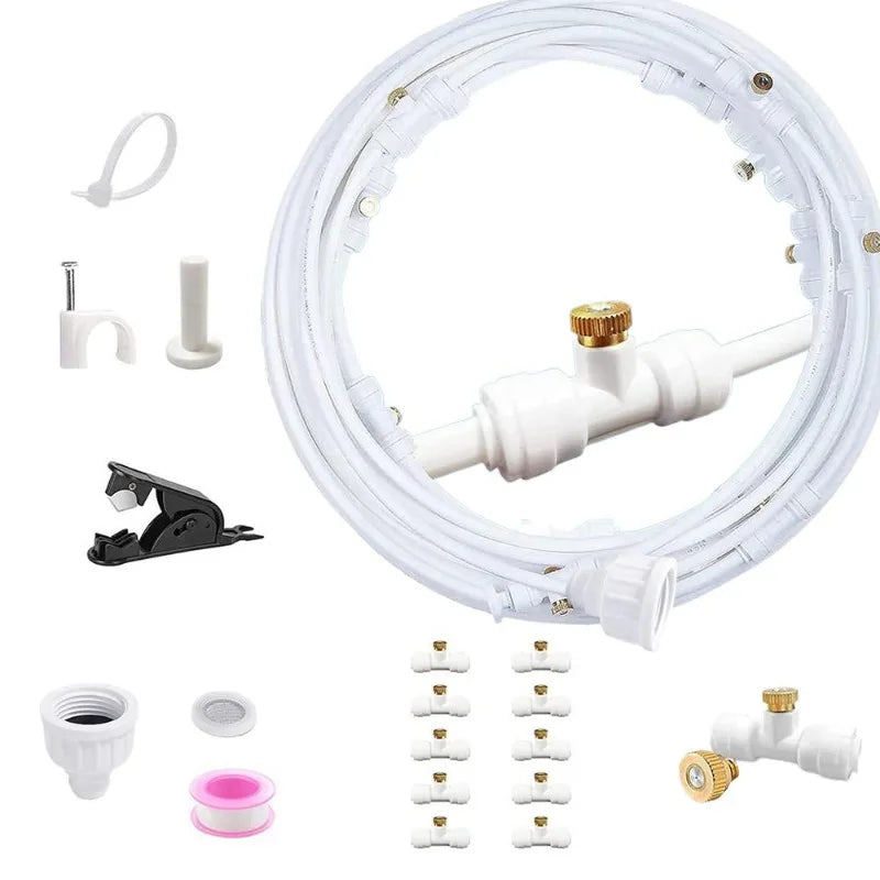 Misting System Pour La Terrasse Et Le Jardin - Kit De Pulvérisation Rafraîchissant Pour Parasol Et Kiosque