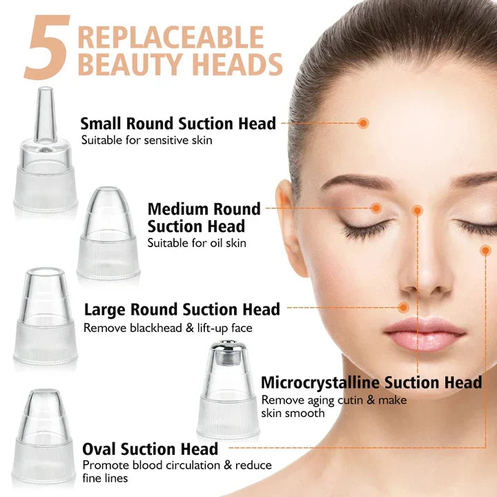 Instrument Électrique D' Élimination des Points Noirs et de Nettoyage du Visage