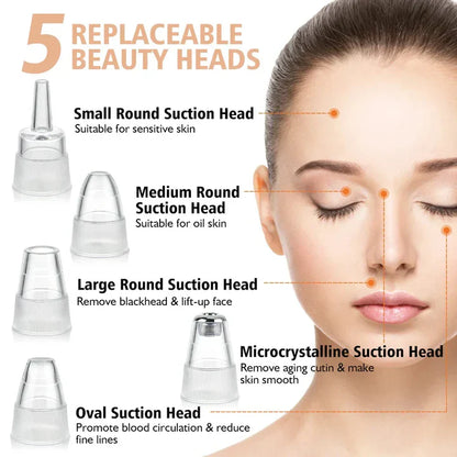 Instrument Électrique D' Élimination des Points Noirs et de Nettoyage du Visage