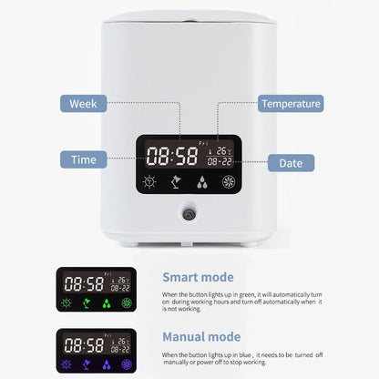 Pot de Culture Hydroponique Intelligent Multifonctionnel avec Calendrier , Diffuseur et Lampe de Bureau
