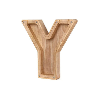 Cochon Alphabet En Bois Avec Fenêtre Transparente Pour Économiser Avec Style
