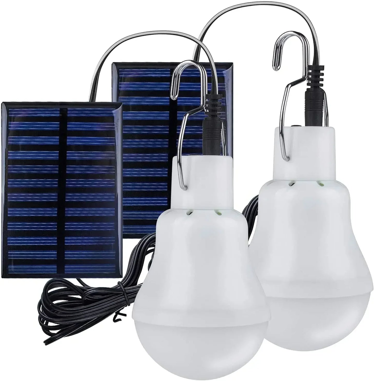 Lampe Solaire avec Panneau Solaire - Lampe Led à Faible Consommation D' Énergie pour L' Intérieur et L' Extérieur