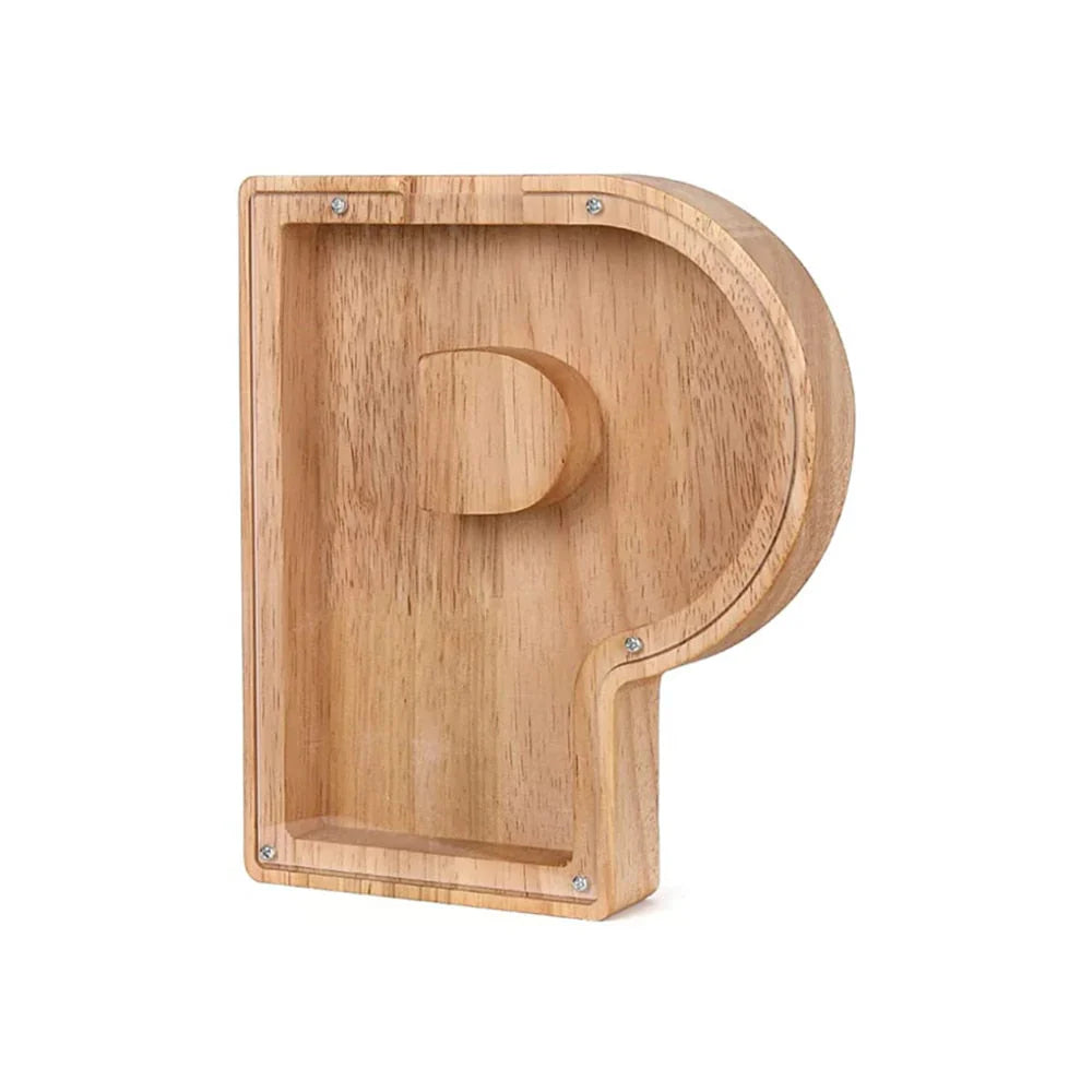 Cochon Alphabet En Bois Avec Fenêtre Transparente Pour Économiser Avec Style