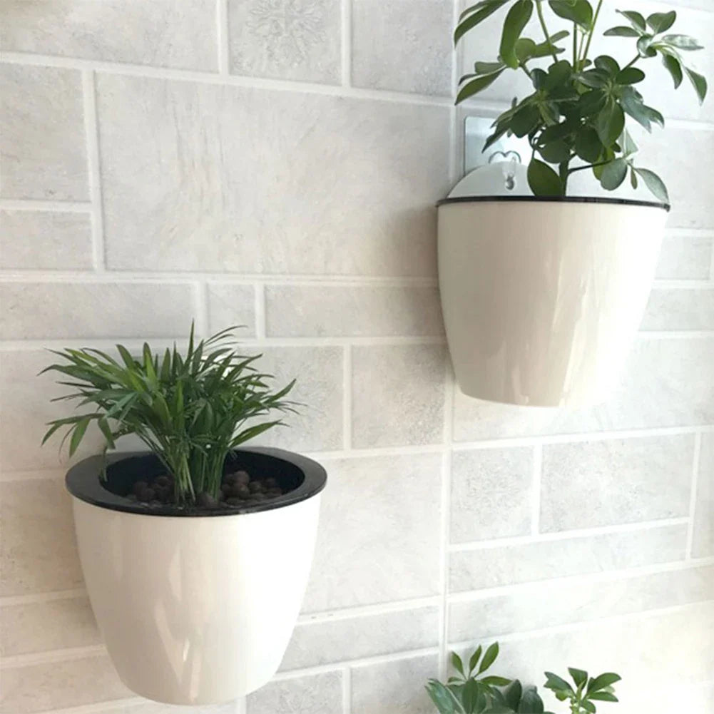 Pot de Fleurs Suspendu Auto-irrigant - Pot de Fleurs Moderne à Fixer au Mur