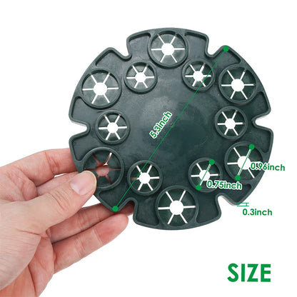 Anneau de Support de Plantes pour Tiges de Bambou - Support Stable pour les Tomates et les Plantes Grimpantes