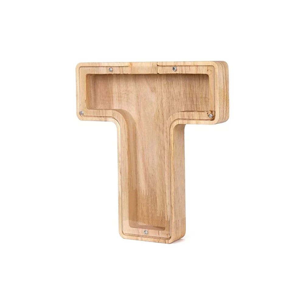 Cochon Alphabet En Bois Avec Fenêtre Transparente Pour Économiser Avec Style