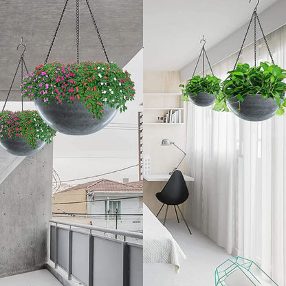 Suspension de Plantes Stable avec Chaînes - Suspension Robuste pour Pots de Fleurs et Plantes de Jardin