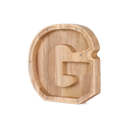 Cochon Alphabet En Bois Avec Fenêtre Transparente Pour Économiser Avec Style