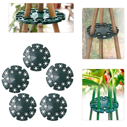 Anneau de Support de Plantes pour Tiges de Bambou - Support Stable pour les Tomates et les Plantes Grimpantes