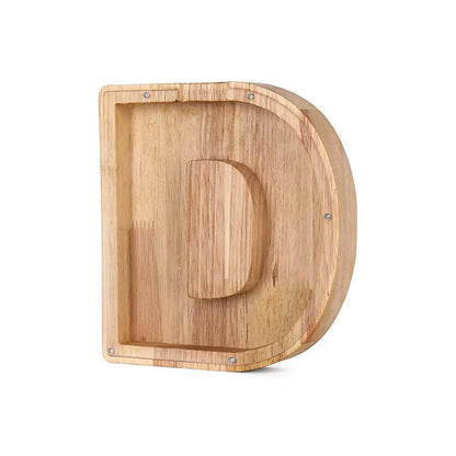 Cochon Alphabet En Bois Avec Fenêtre Transparente Pour Économiser Avec Style