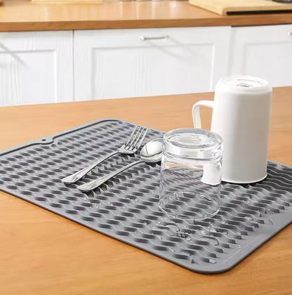 Tapis D' Égouttage en Silicone Durable - Universel et Résistant à la Chaleur