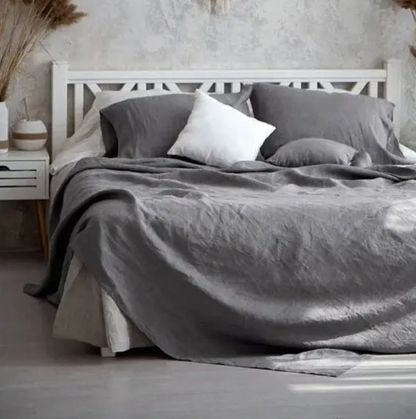 Garniture de Lit Exclusive en Lin