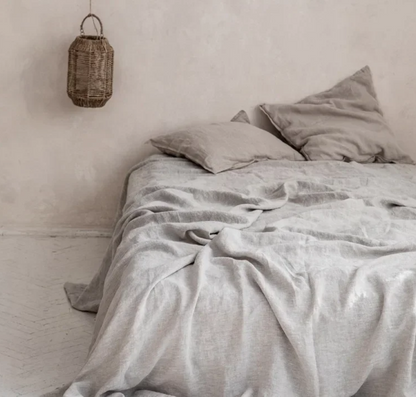 Garniture de Lit Exclusive en Lin