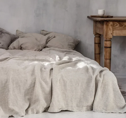 Garniture de Lit Exclusive en Lin