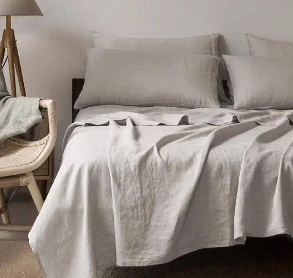 Garniture de Lit Exclusive en Lin