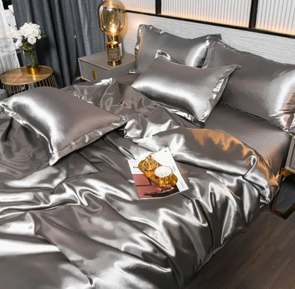 Draps de Lit en Satin Uni Premium