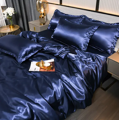 Draps de Lit en Satin Uni Premium