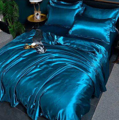 Draps de Lit en Satin Uni Premium
