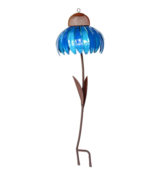 Station de Nourriture pour Oiseaux au Design Floral