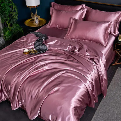 Draps de Lit en Satin Uni Premium