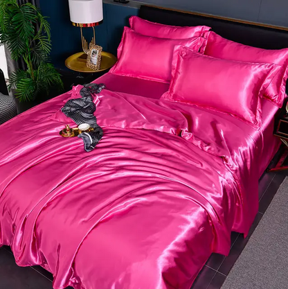 Draps de Lit en Satin Uni Premium
