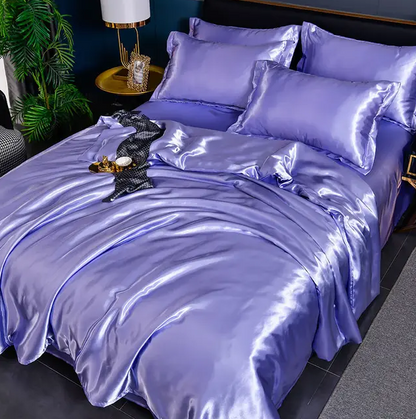Draps de Lit en Satin Uni Premium